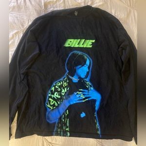 Billie Eilish World Tour 2020 neon long sleeve